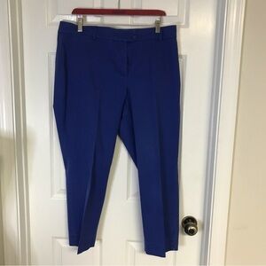 TALBOTS- The Perfect Crop Curvy cobalt blue cotton